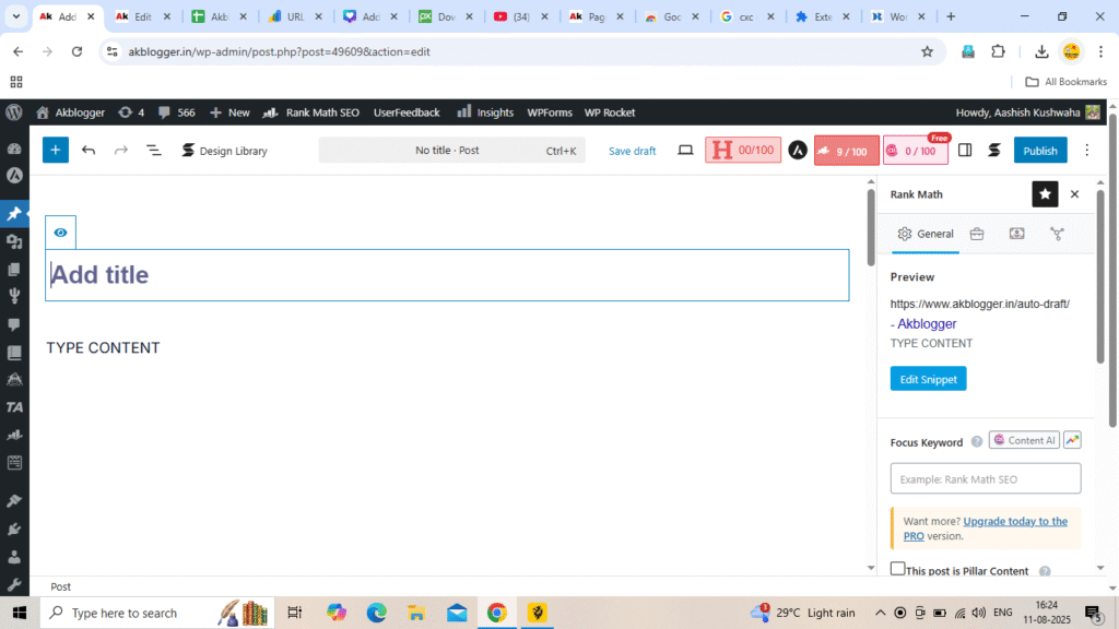 Wordpress type post
