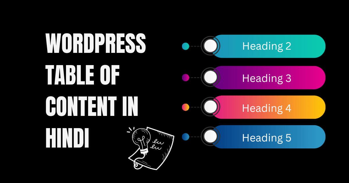 WordPress Table of Content in Hindi