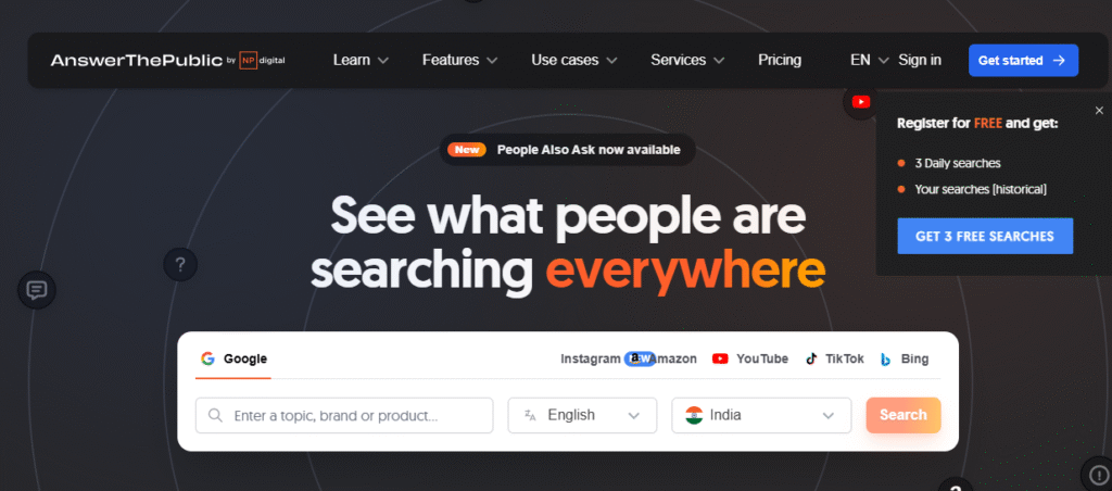 Answer the public tool