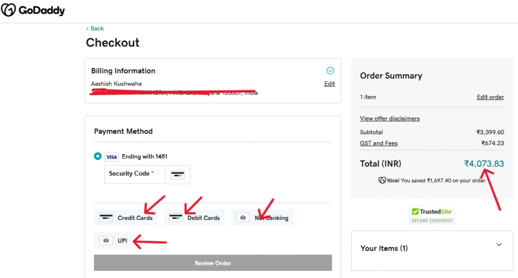 doamin checklist option