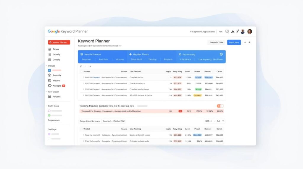 google keyword planner keyword research