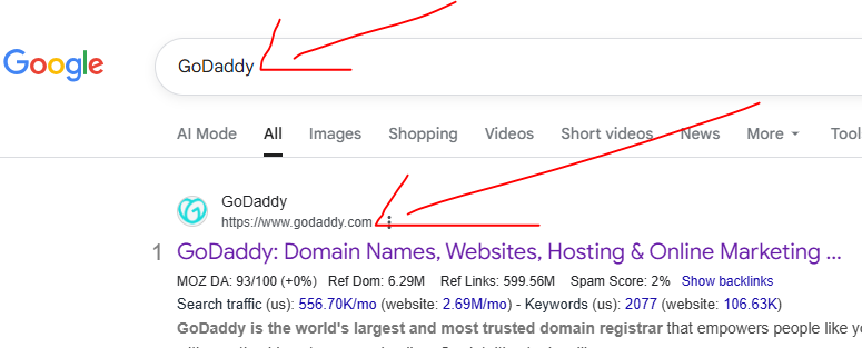 visit godaddy website