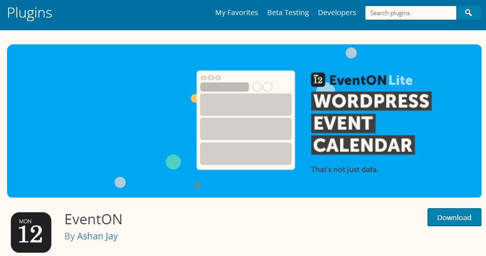 Eventon WordPress plugin