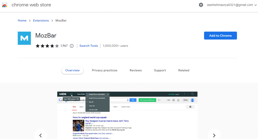 Moz chrome extension hindi