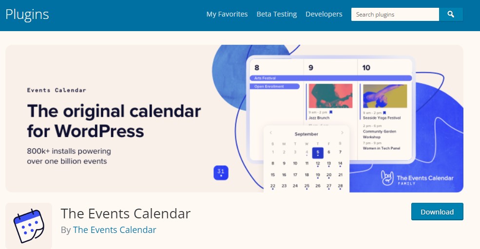 Event calander plugin
