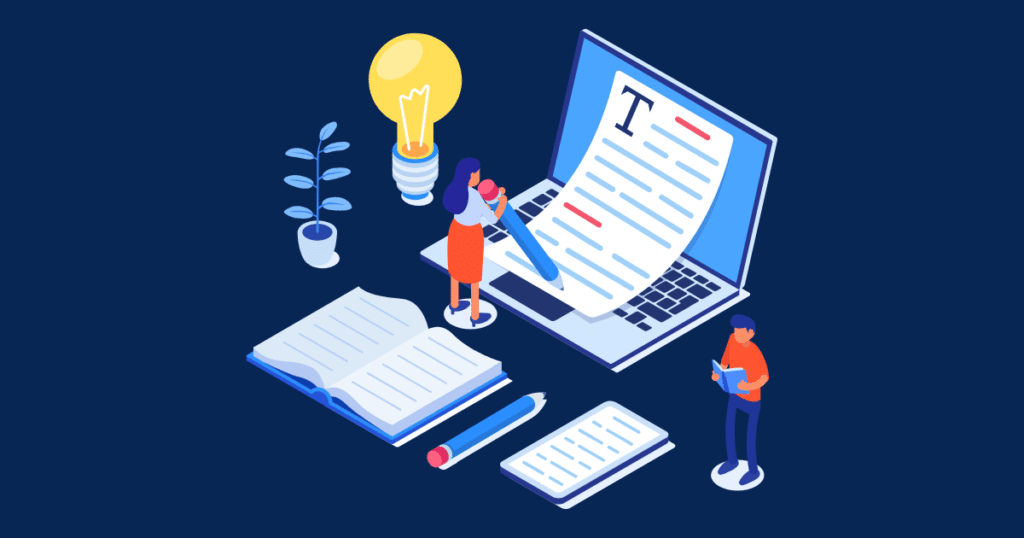Blog creation setup explain with graphic 
